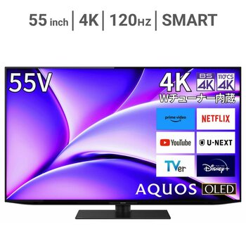 シャープ アクオス 55インチ 4K有機ELテレビ 4T-C55FQ1