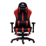 ルセル V3 オットマン付きゲーミングチェア レッド