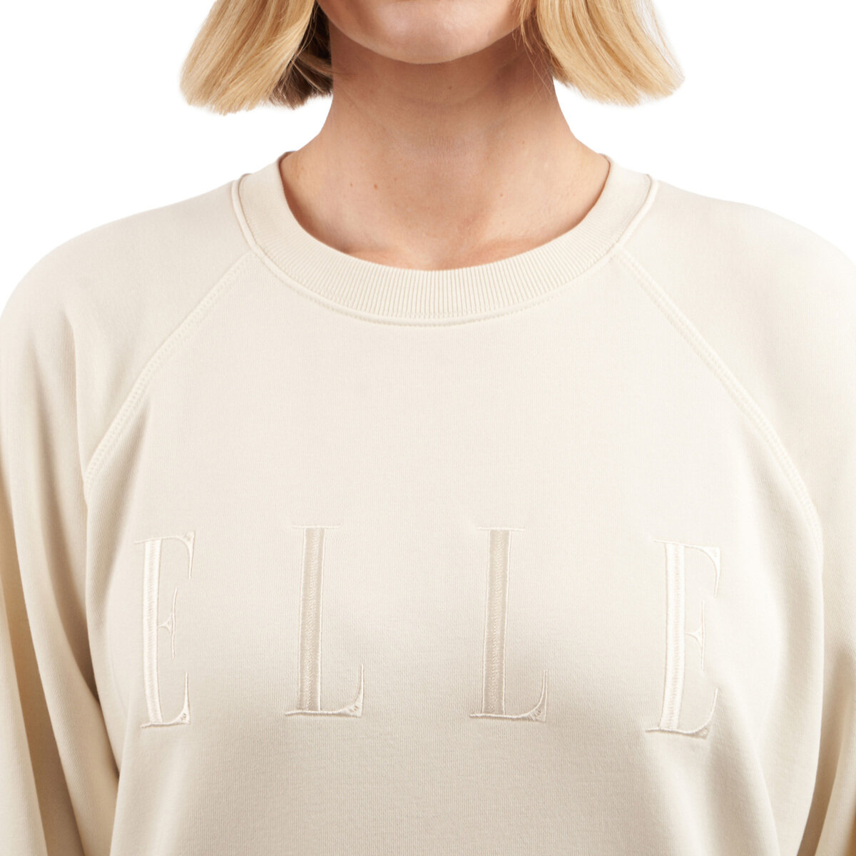 エル ウィメンズ ロゴ スウェット オフホワイト XL
