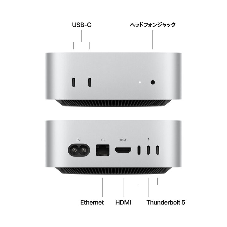 Apple/Mac mini M4 Pro 12コアCPU&16コアGPU/24GBメモリ/512GB SSD MCX44J/A
