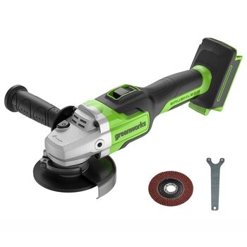 Greenworks 24V 100mm (4") ブラシレスモーター搭載 アングルグラインダ