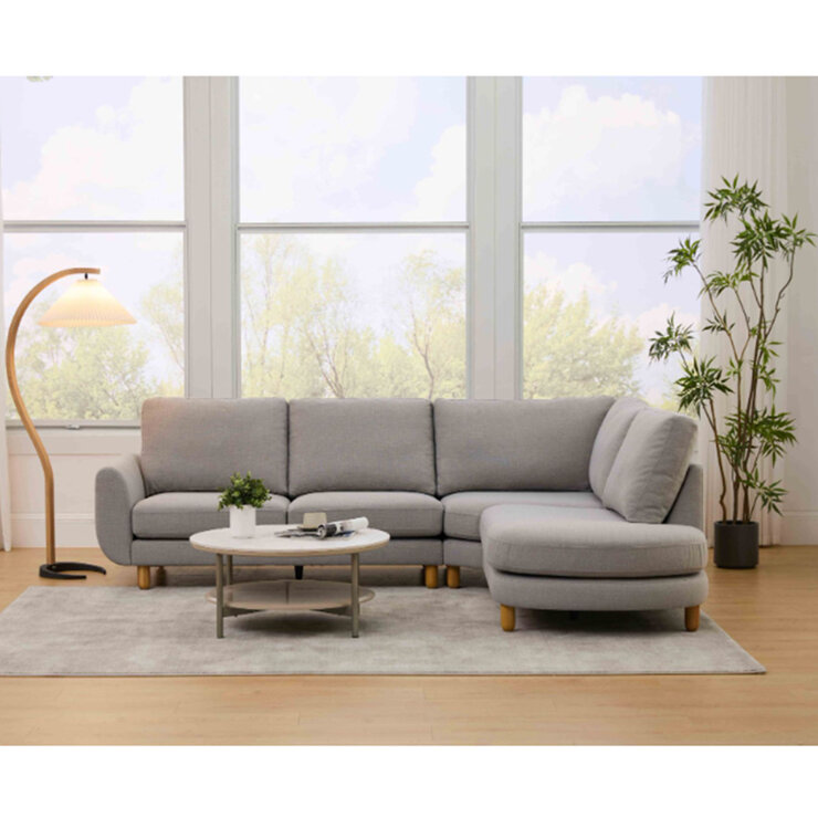 Haze Nest ファブリックコーナーソファ 3ピース