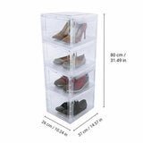 AG BOX プレミアム クリアシューボックス 4個セット