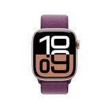 Apple Watch Series 10(GPS + Cellularモデル)- 42mmローズゴールドアルミニウムケースとプラムスポーツループ Apple Watch Series 10(GPS + Cellularモデル)- 42mmローズゴールドアルミニウムケースとプラムスポーツループ
