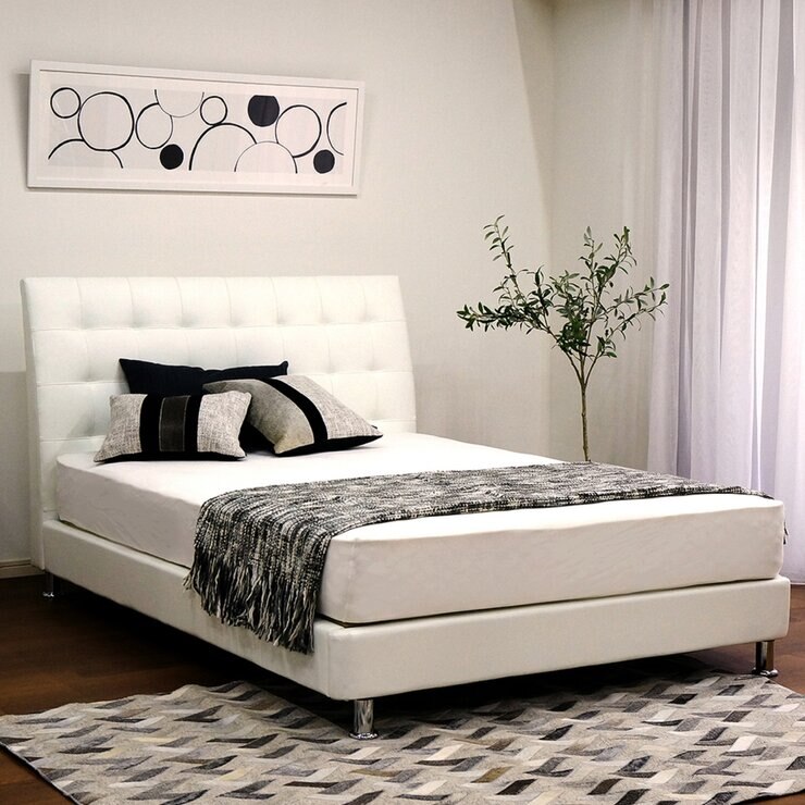 フランスベッド IQアシュフォードフレーム マットレス セット セミダブル グレー