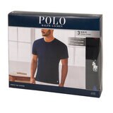 ポロ ラルフローレン メンズ クルーネック Tシャツ 3枚組 ブラック L