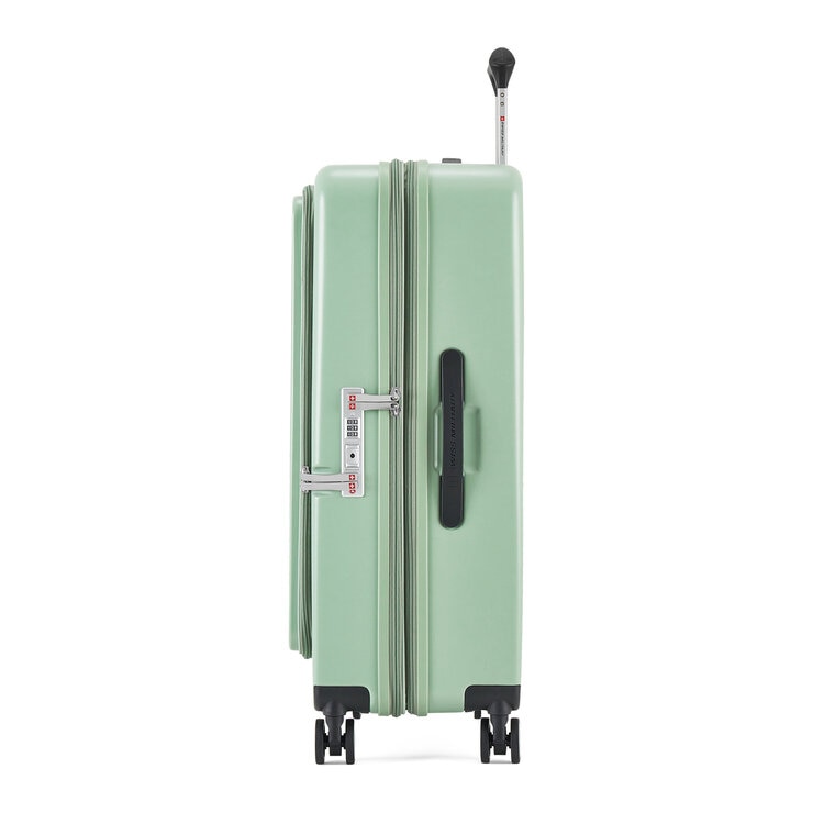 スイスミリタリー フロントオープン 28インチ 76L スーツケース ミントグリーン