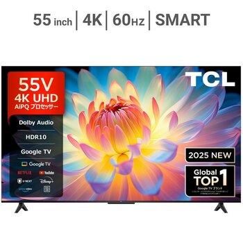 TCL 55インチ 4K 液晶テレビ 55P61K