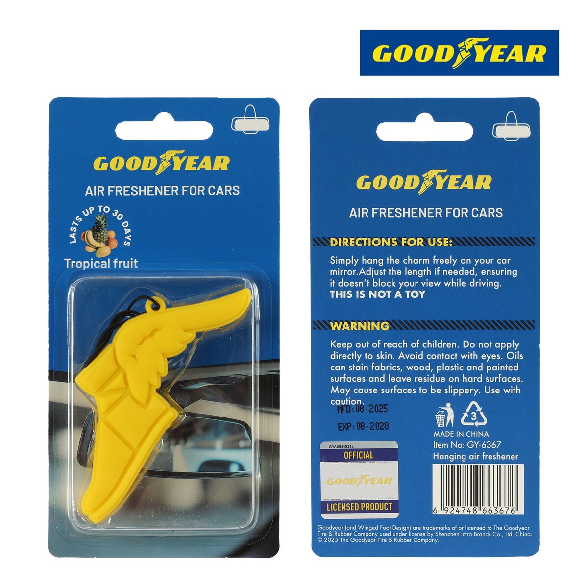 グッドイヤー エアフレッシュナー トロピカルフルーツ 1個
