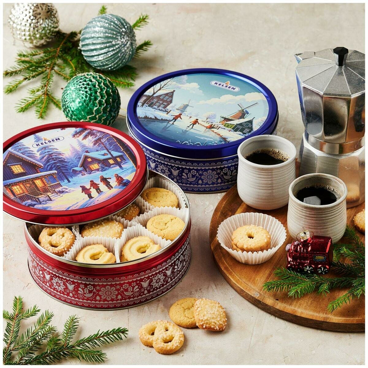 ケルセン ダニッシュバタークッキー 454g x 4缶セット ケルセン ダニッシュバタークッキー 454g x 4缶セット