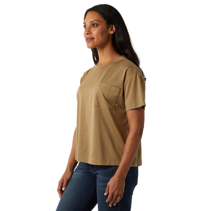 32 DEGREES レディース オーバーサイズ Tシャツ オリーブ XL