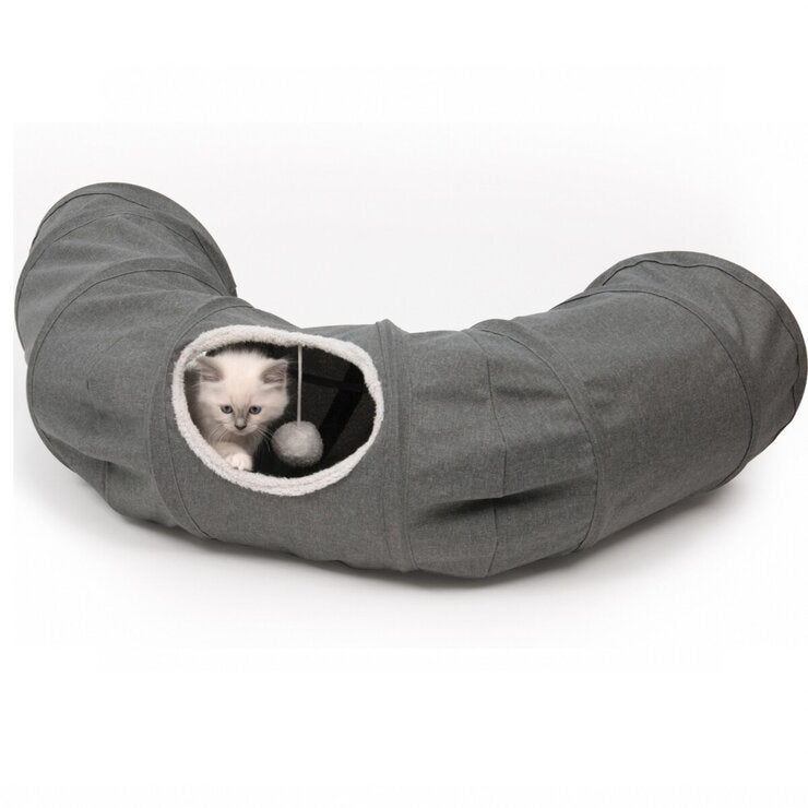 Catit キャットトンネル クッション付き グレー Catit キャットトンネル クッション付き グレー