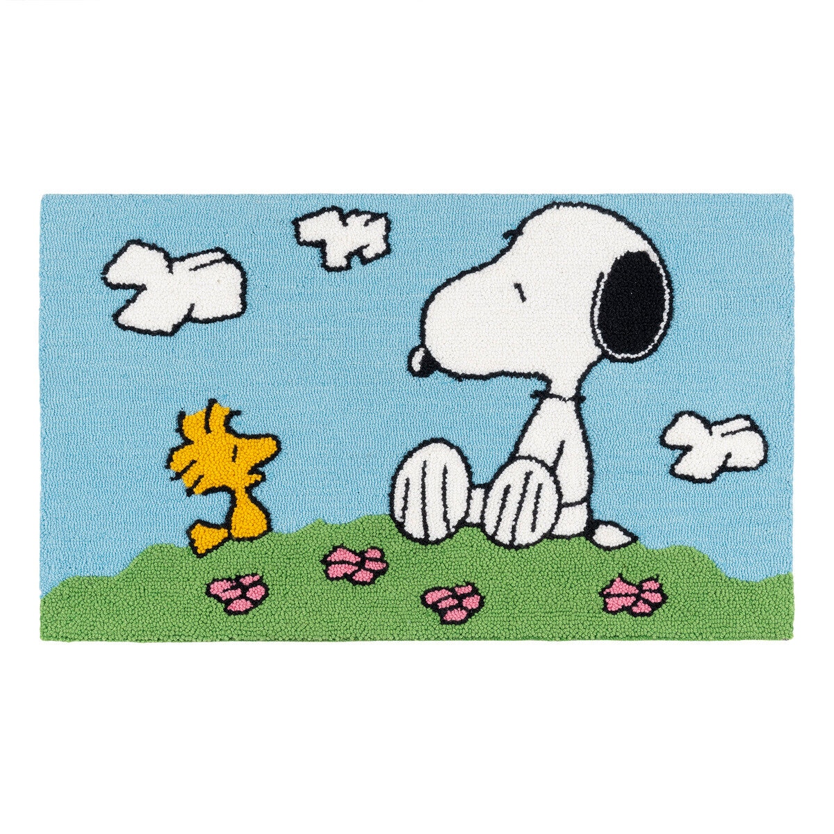 スヌーピー アクセントラグ 57cm x 96 cm スヌーピー オン グラス