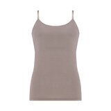 トリンプ・インターナショナル・ジャパン ブラ付き キャミソール モカ/ブラック L