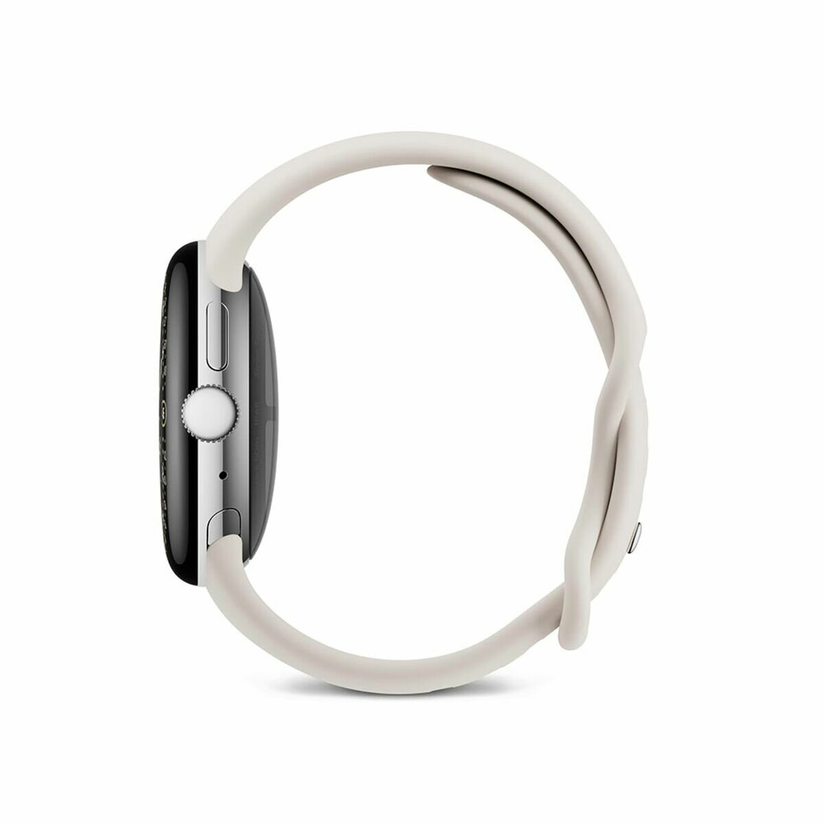 グーグル ピクセルウォッチ 4 41mm ポリッシュシルバー アルミケース / ポーセリン アクティブバンド