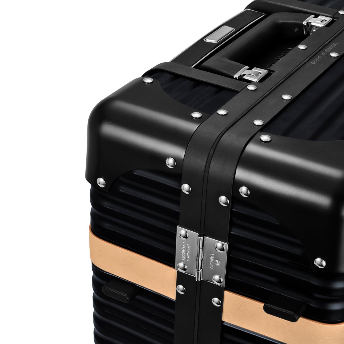 ランツォ スーツケース バイキング 24インチ 47L ブラック X ベージュ