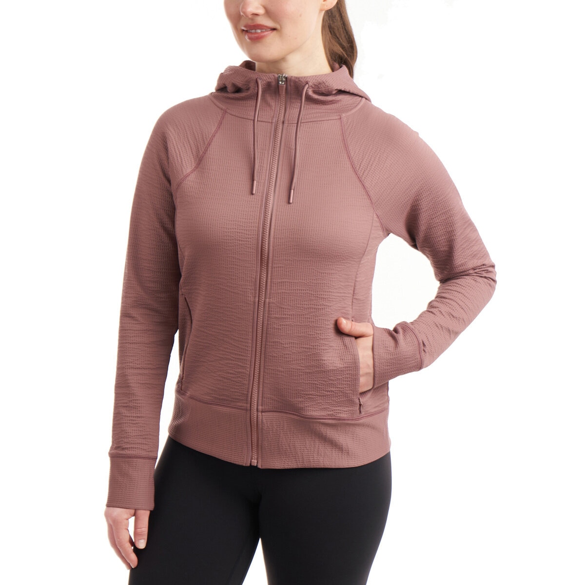 カークランド シグニチャー レディース アクティブ パーカー トワイライト ローズ XL