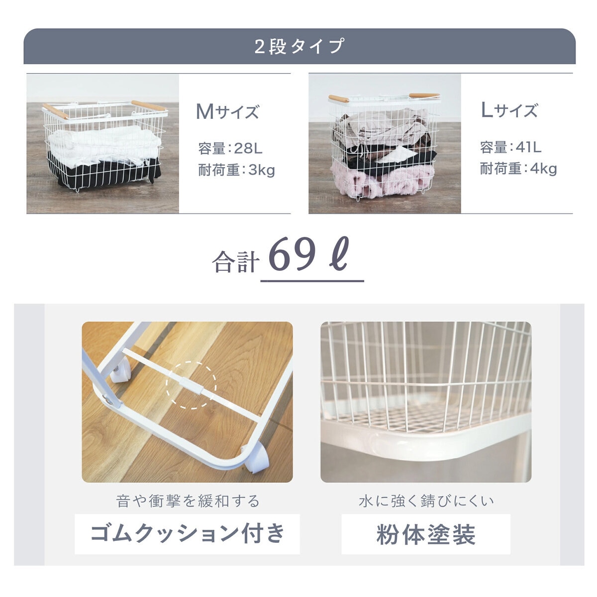 7Life ランドリーバスケット