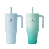 リデュース チラー ハンドル タンブラー 2個 ライトブルー/ライトグリーン