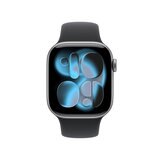 Apple Watch S11 Cellular 42mmスペースグレイアルミニウムケースとブラックスポーツバンド - M/L Apple Watch S11 Cellular 42mmスペースグレイアルミニウムケースとブラックスポーツバンド - M/L