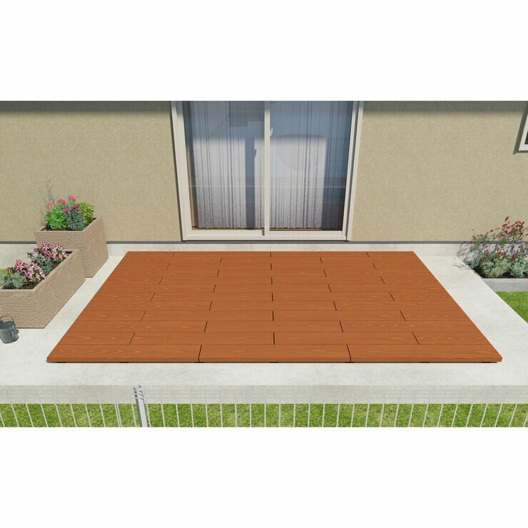 MINO　彩木デッキグラウンドGD　W2000xD900xH54mm ライトブラウン LB