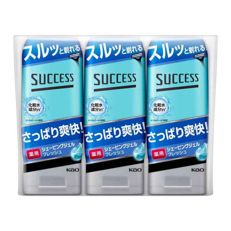 サクセス 薬用シェービングジェル フレッシュタイプ 180gX3個 サクセス 薬用シェービングジェル フレッシュタイプ 180gX3個
