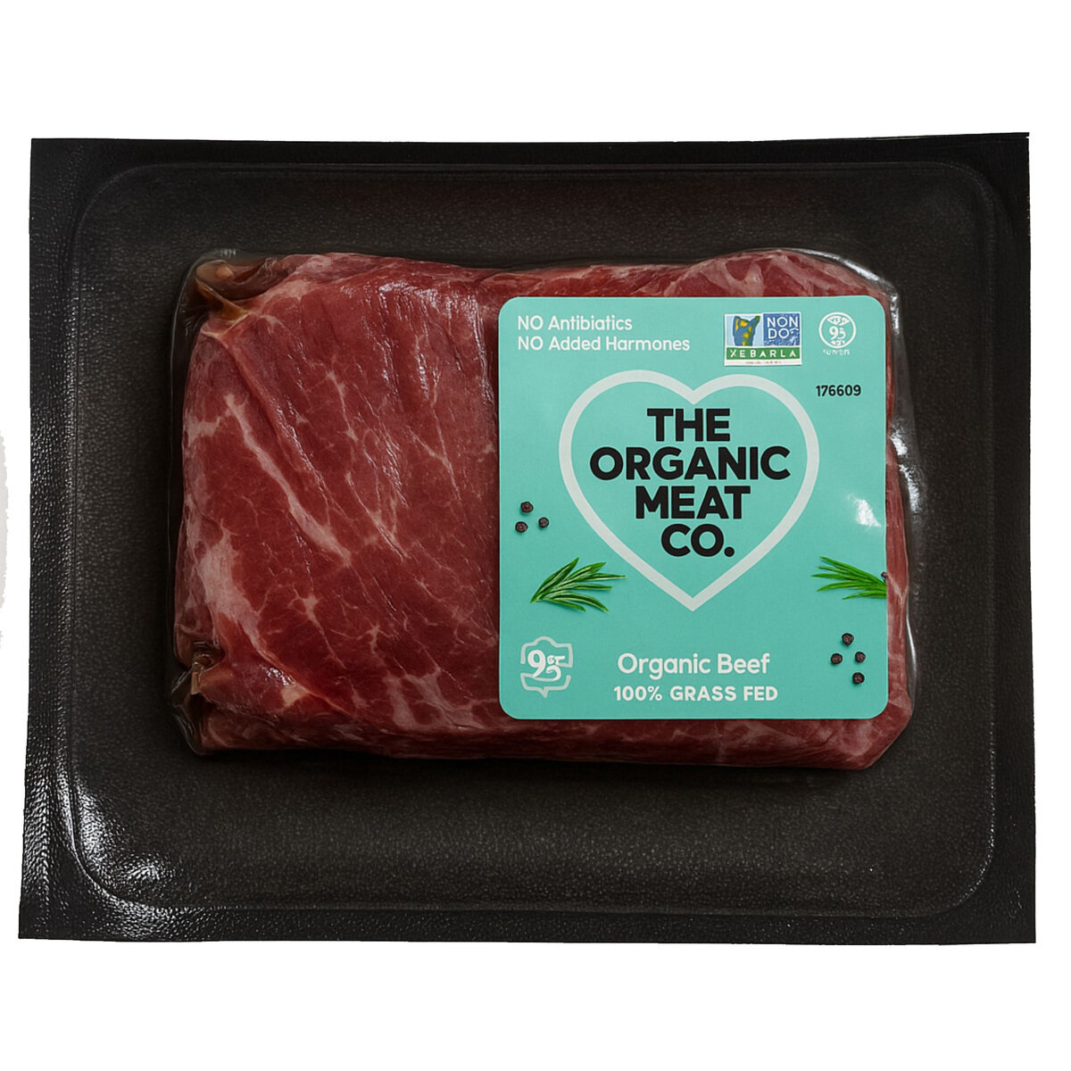 【冷凍】オーガニックビーフ 内もも 200g x 10パック