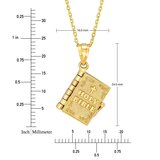 14K Yellow Gold バイブル ペンダント