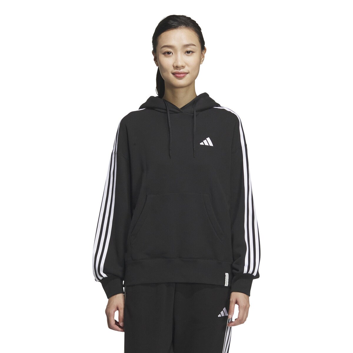 アディダス レディース プルオーバー フーディー ブラック L