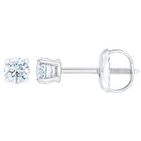 14K ホワイトゴールド 0.23カラット ダイヤモンド ピアス