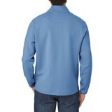 カークランドシグネチャー メンズ 1/2 ジップ トップ ブルー M