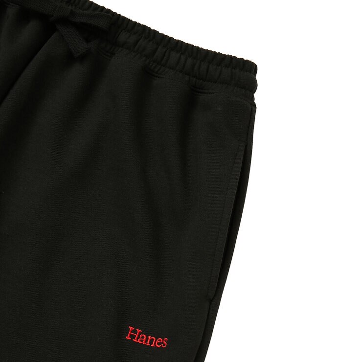 ヘインズ メンズ ニット パンツ ブラック L ヘインズ メンズ ニット パンツ ブラック L