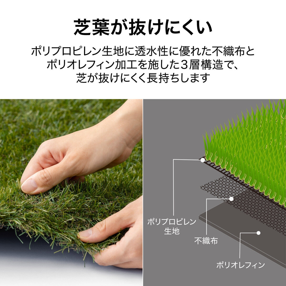 タカショー 人工芝 防草・透水タイプ 1 x 2m