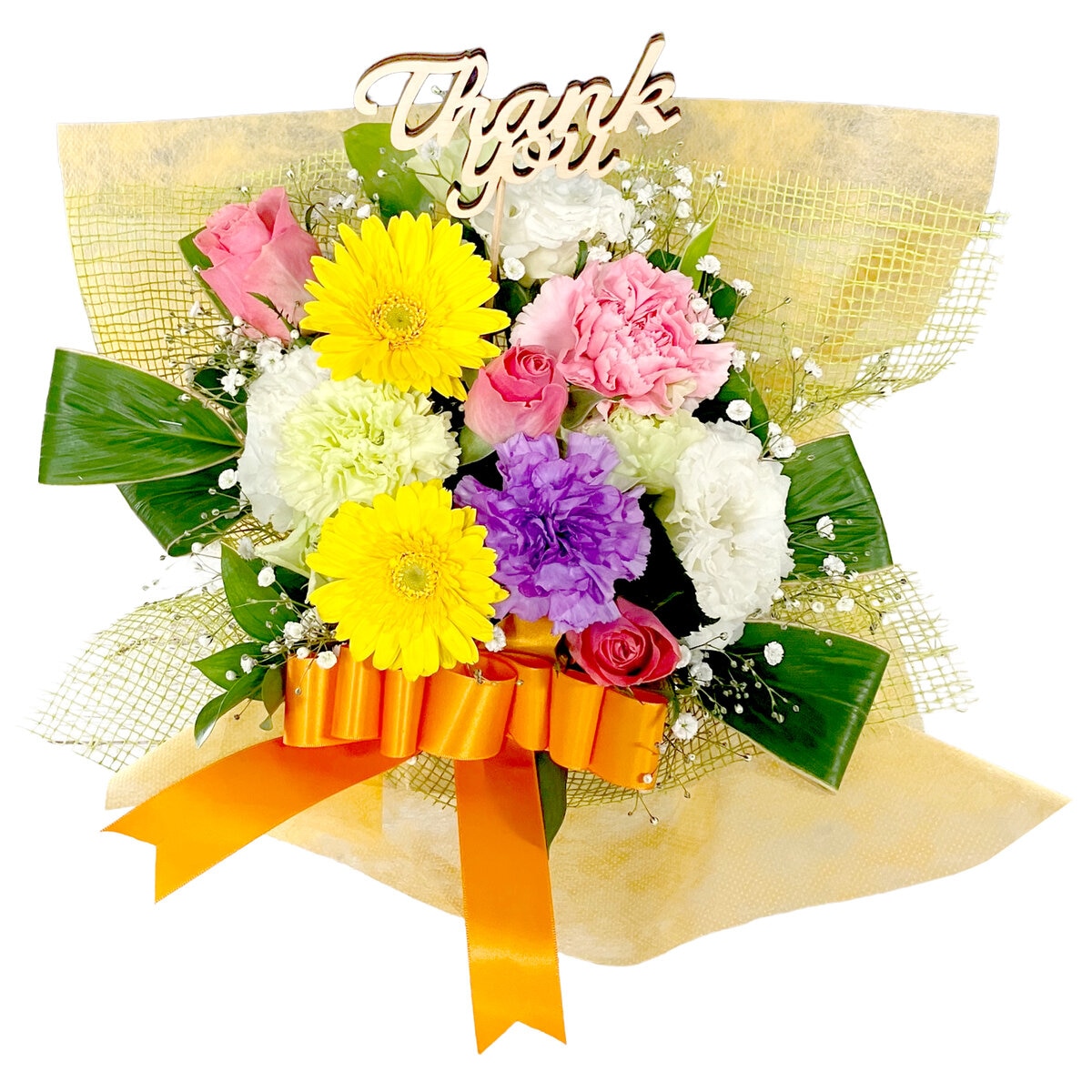 Thank you ギフト フラワーアレンジメント ミックス