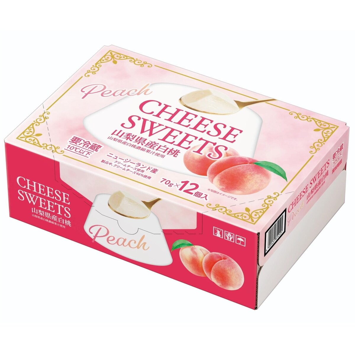 ロルフ チーズスイーツ 白桃 70g x 12個