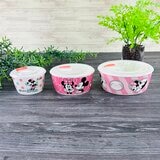 ミッキー＆ミニー 食品保存容器 3点セット