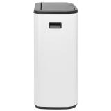ブラバンシア Boタッチビン 2x30L   タッチ式ごみ箱 2分別  ホワイト  221408