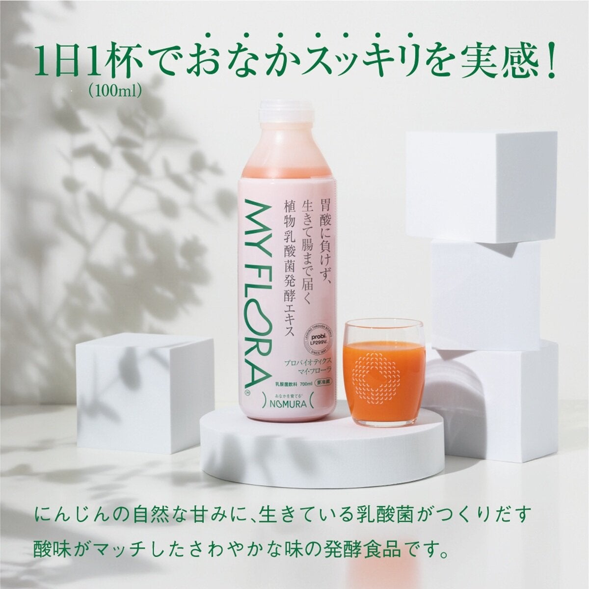 植物性乳酸菌飲料 MY FLORA 700ml x 2本 植物性乳酸菌飲料 MY FLORA 700ml x 2本