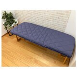 極厚ウレタン冷感長座布団 60x150cm ネイビー