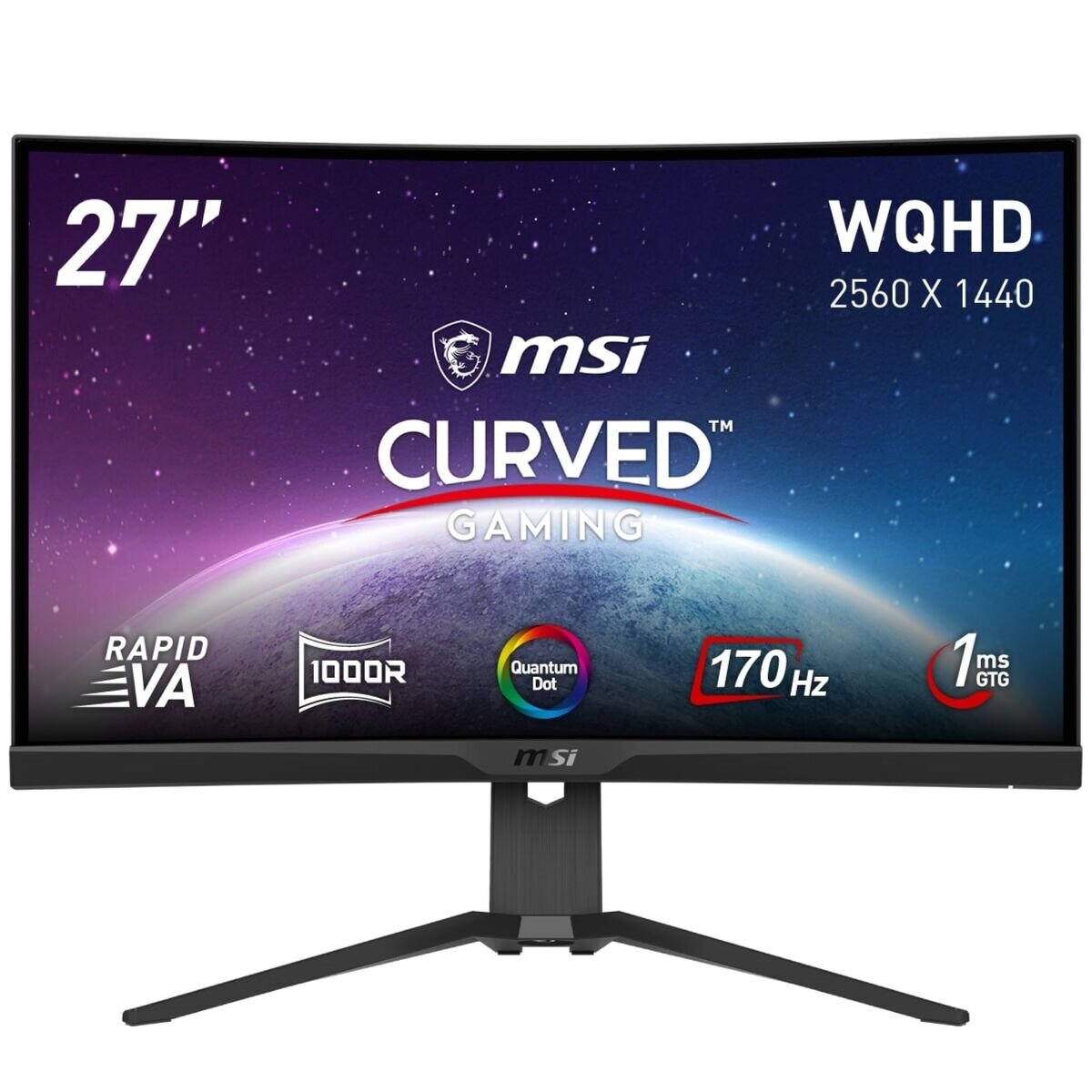 MSI 27インチ ゲーミングPCモニター MAG 275CQRF-QD