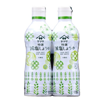 ヤマサ特選減塩醤油 600ml×2本