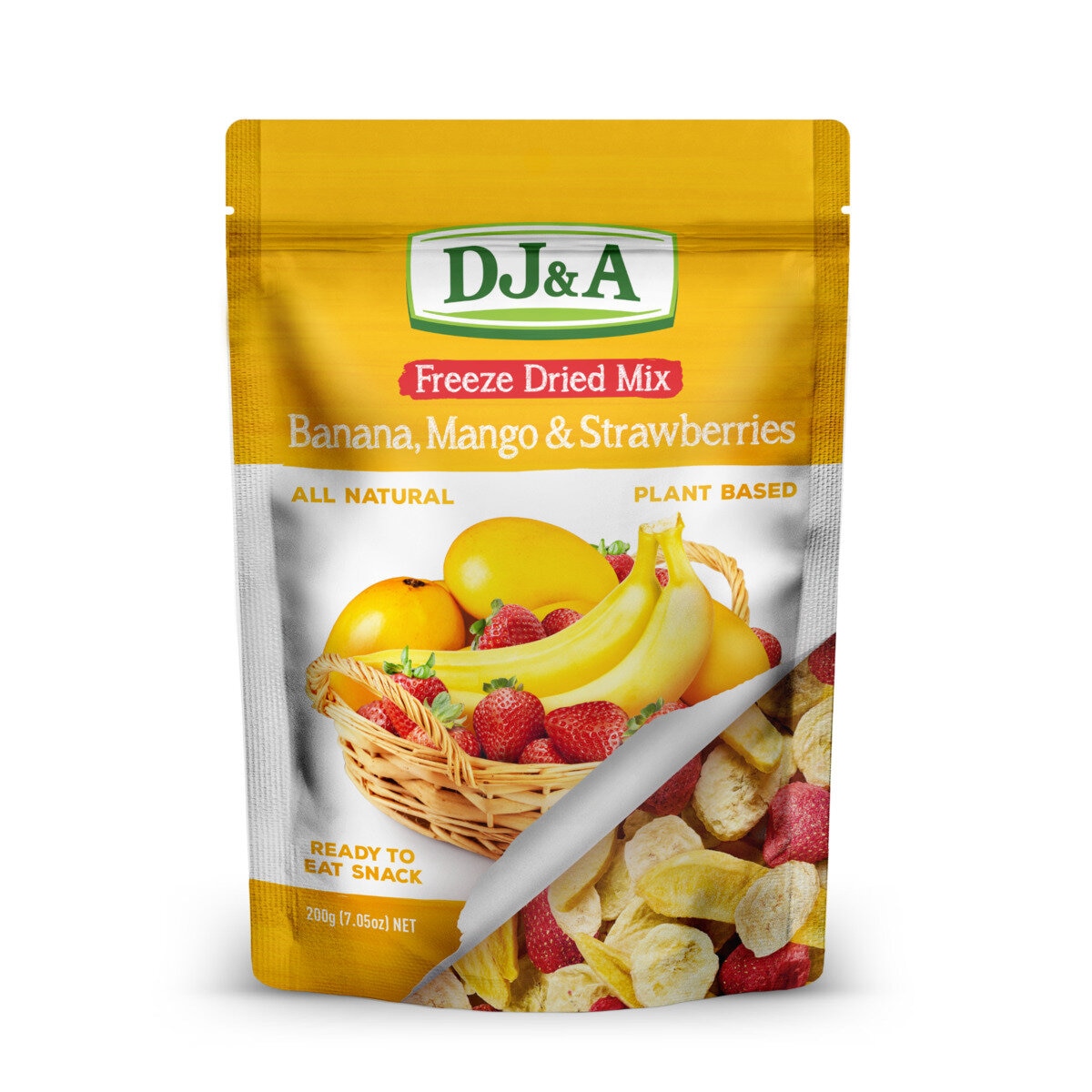 DJ&A フリーズドライミックス バナナ & マンゴー＆ストロベリー 200g