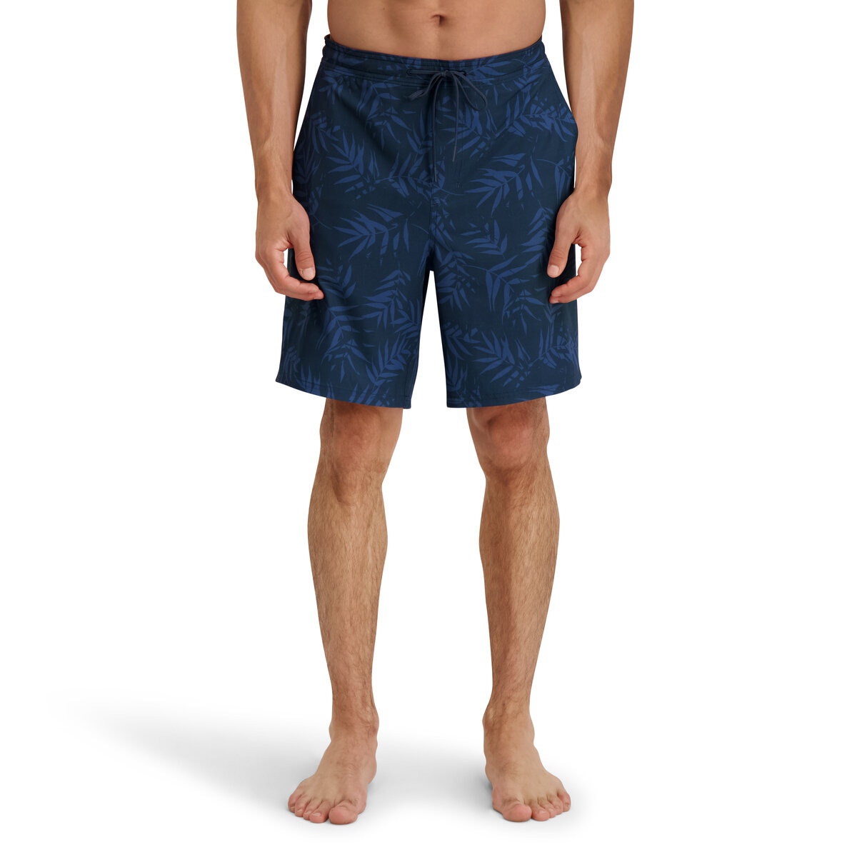 カークランドシグネチャー メンズ 水着ショーツ ネイビーファーン L