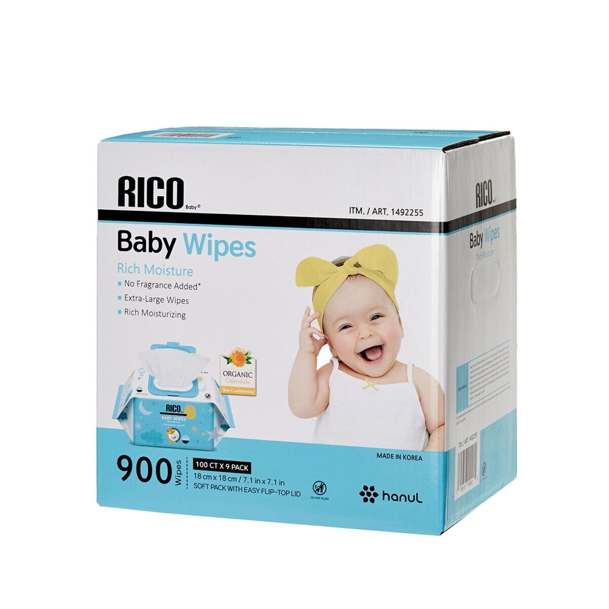 RICO BABY WIPES 900CT