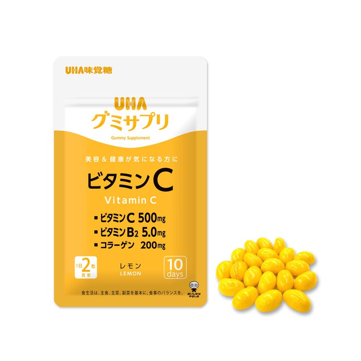 UHA グミサプリ ビタミンC + B2 200 粒