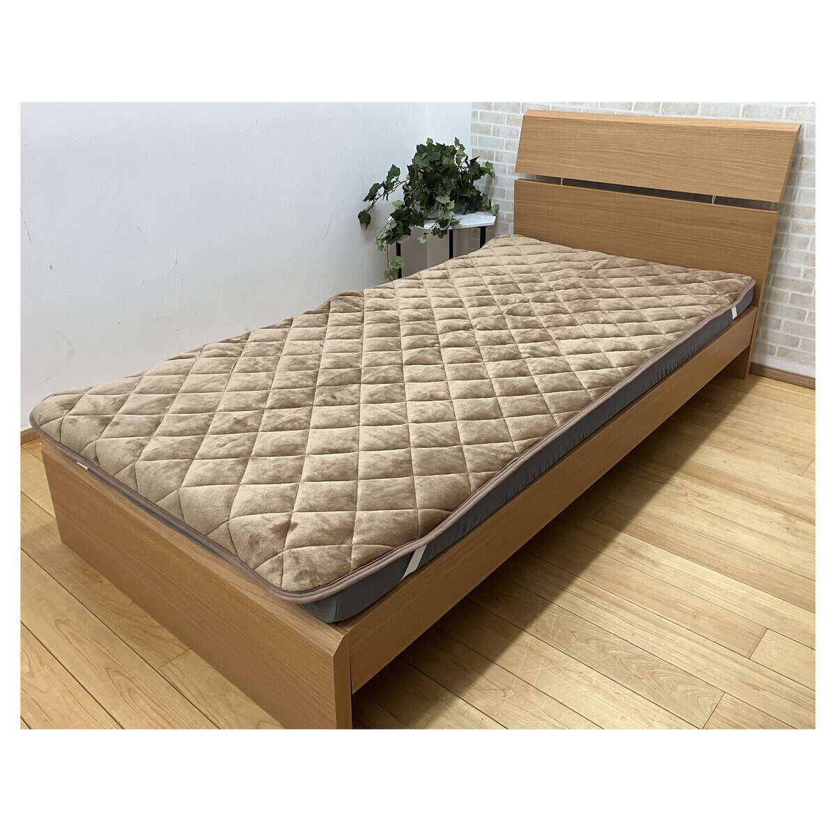 昭和西川 6層あったか敷パッド シングル ブラウン