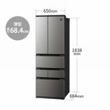 シャープ 504L 冷蔵庫 SJ-MF50K ラスティックダークメタル