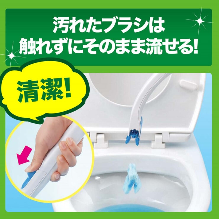 スクラビングバブル 流せるトイレブラシ 付替 48個