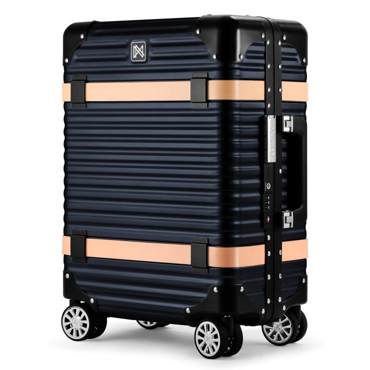 ランツォ スーツケース バイキング 19 インチ 33L ブラック X ベージュ