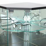 卓上ガラスコレクションケース コーナー ブラック